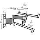 Support mural universel inclinable et orientable ERARD PRO EXO 600TW3