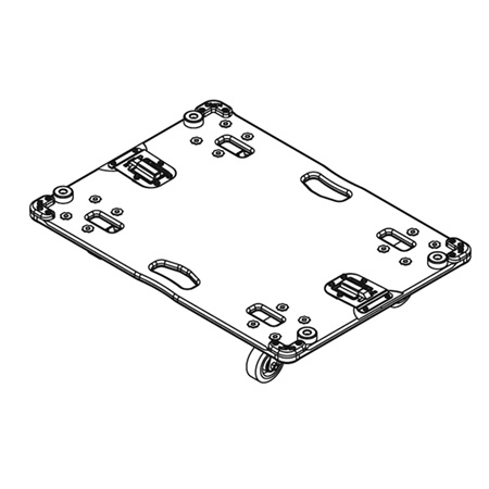 Plateau à roulettes pour MSUB18 NEXO
