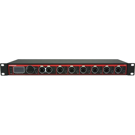 Switch ethernet gigabit 2 + 6 ports optimisé ArtNet sACN DANTE Swisson