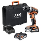 Perceuse percu 18V - 2 batt. 2,0Ah + chargeur + coffret - AEG