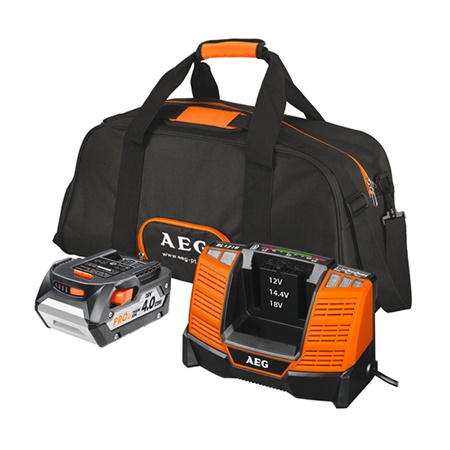 PACK 1 batt. Pro lithium 18V 4,0Ah + chargeur + en sac - AEG