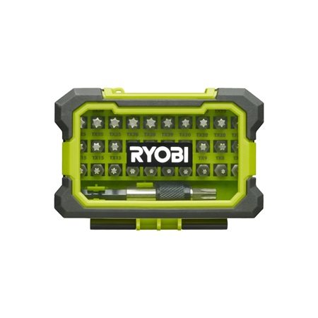 Coffret renforcé 32 pièces TORX T7 à T40 + porte-embouts - RYOBI