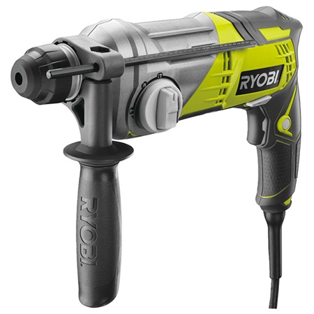 Perforateur filaire SDS+ 680W + 2 forets 2 mandrins En malette RYOBI