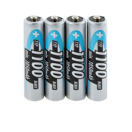 Blister de 4 accumulateurs AAA ANSMANN - 1100mAh, 1,2V