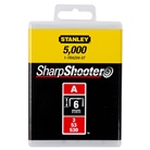 STANLEY-AGR6A - Agrafes 6mm type A - boîte de 1000pcs - STANLEY
