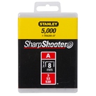 Agrafes 8mm type A - boîte de 1000pcs - STANLEY