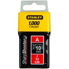 STANLEY-AGR10A - Agrafes 10mm type A - boîte de 1000pcs - STANLEY
