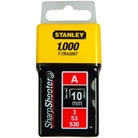 Agrafes 10mm type A - boîte de 1000pcs - STANLEY