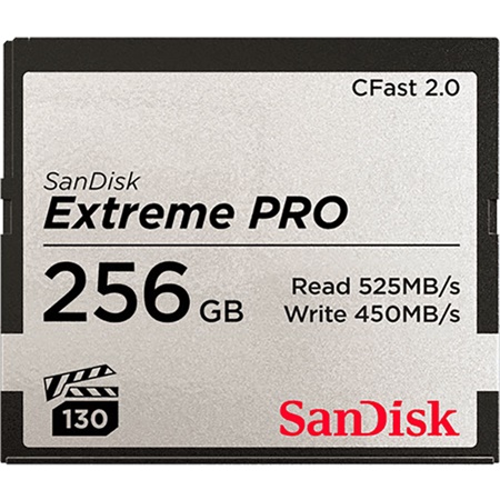 Carte mémoire CFast 2.0 SANDISK Extreme Pro - 256Gbit - 525Mb/s