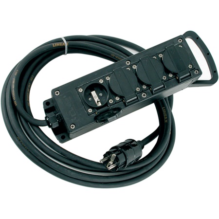 Boitier IP44 16A équipé de 4 PC16A NF + 5m câble H07RN-F 3G2.5 BALS
