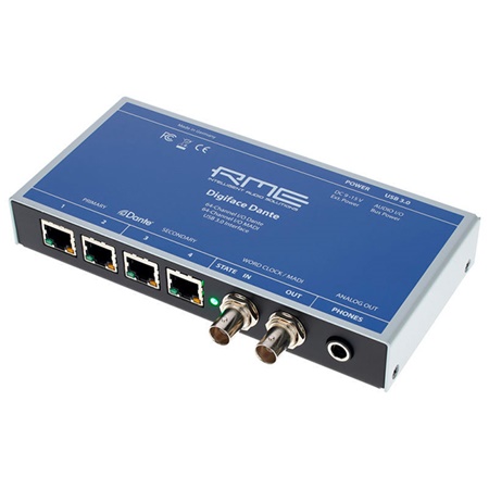 Interface audio USB 3.0 128 canaux Dante / 128 canaux MADI RME