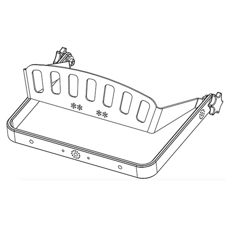 Lyre verticale d'accroche pour enceinte P12 NEXO