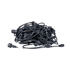 Guirlande foraine ronde B22 - 30m - 60 douilles - Noire - BE1ST PRO