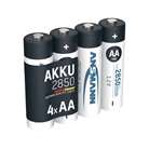 Blister de 4 accumulateurs AA ANSMANN - 2850mAh, 1,2V
