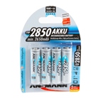 Blister de 4 accumulateurs AA ANSMANN - 2850mAh, 1,2V