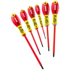 Jeu de 6 tournevis fente-Pozidriv® isolés 1000 Volts - EXPERT by Facom