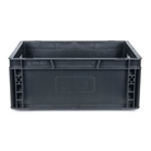 Bac ''EU'' en polypropylène BLACKCASE - 400x300x165mm - Noir 19,8l
