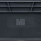 Bac ''EU'' en polypropylène BLACKCASE - 600x400x220mm - Noir 52,8l