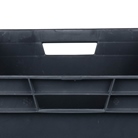 Bac ''EU'' en polypropylène BLACKCASE - 600x400x340mm - Noir 81,6l