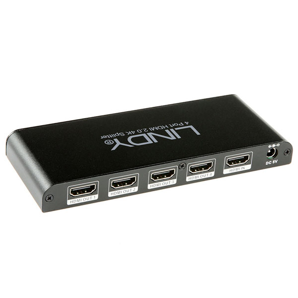 Distributeur/Splitter HDMI 2.0 HDCP 2.2 - 1 entrée 4 sorties - HD 4K - LA BS