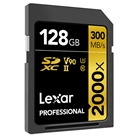 Carte mémoire LEXAR Pro SD XC 2000x 128Go - 300Mo/s