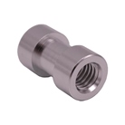 SPIGOT-14F38F - Spigot court universel 5/8 16mm avec double taraudage 1/4 et 3/8''