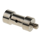 Spigot court universel 5/8 16mm avec filetage 1/4 et taraudage 3/8''