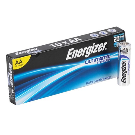 Boîte de 10 piles lithium L91 1.5V LR06 AA ENERGIZER