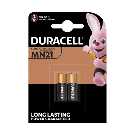 Blister de 2 piles 12V MN21 A23 Duracell