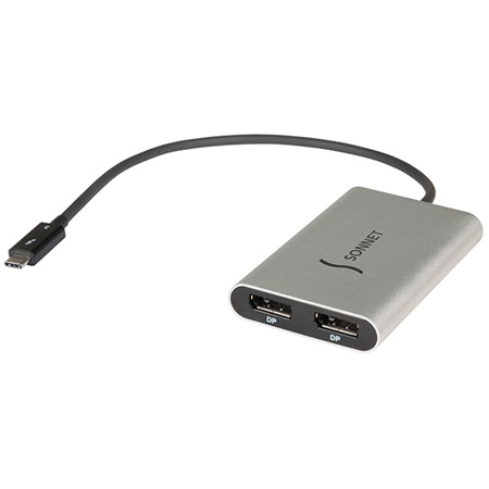 Adaptateur SONNET TB3-DDP4K Thunderbolt 3 vers 2 DisplayPort 4K UHD