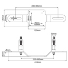 Support LCD KUPO pour écran VESA 200 sur structure scénique