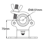 Support LCD KUPO pour écran VESA 200 sur structure scénique