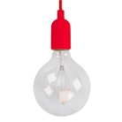 Luminaire à Suspension en cordage avec douille E27 - Rouge - VELLEMAN