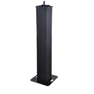 Totem téléscopique 106 à 195 cm pour enceinte ou lyre, lycra noir