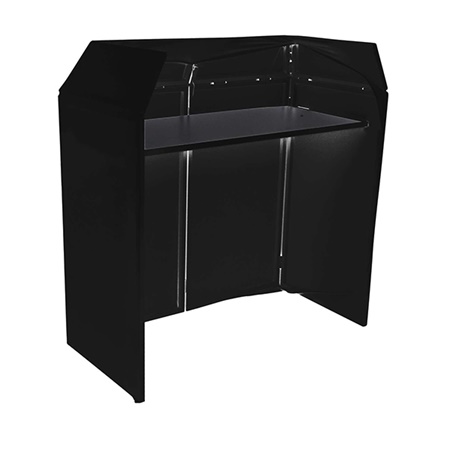 Stand DJ pliable avec lycra noir dimensions tablette 110 x 48cm