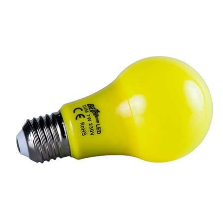 Lampe LED déco Jaune 7W E27 25000H