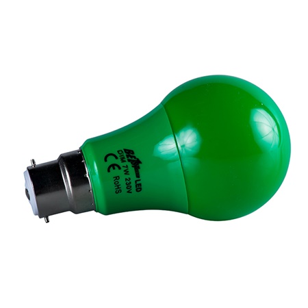 Lampe LED déco Verte 7W B22 25000H - BE1ST PRO