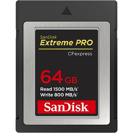 Carte mémoire SanDisk CFexpress Type B Extreme Pro 64Go