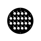 Plaque frontale avec 20 emplacements pour embase série D