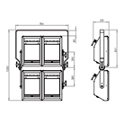 4 projecteurs type cycliode halogène ROBERT JULIAT 650/1000/1250W