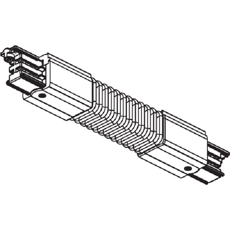 Angle 0 à 360° flexible pour rail 3 allumages gris NORDIC ALUMINIUM