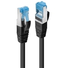 Cordon de patch Ethernet CAT. 6a S/FTP LSZH LINDY - 30cm - Noir