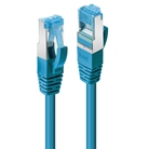 CAT6A-STD03BL - Cordon de patch Ethernet CAT. 6a S/FTP LSZH LINDY - 30cm - Bleu