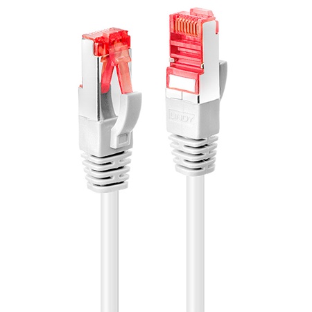Cordon de patch Ethernet CAT. 6 S/FTP LINDY - 30cm - Blanc