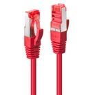 CAT6-STD03R - Cordon de patch Ethernet CAT. 6 S/FTP LINDY - 30cm - Rouge