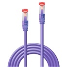 Cordon de patch Ethernet CAT. 6 S/FTP LINDY - 30cm - Violet