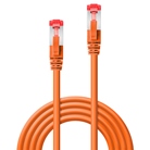 Cordon de patch Ethernet CAT. 6 S/FTP LINDY - 30cm - Orange
