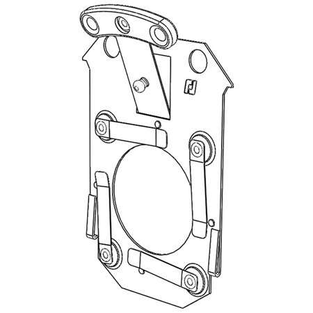 Porte gobo métal SGUT taille ''M'' pour Découpe ROBERT JULIAT Tibo