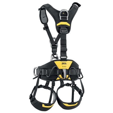 Harnais de maintien au travail PETZL Avao Fast Noir/Jaune - Taille 1