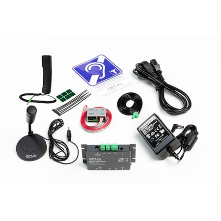 Kit boucle à induction magnétique + micro + combiné pour guichet OPUS